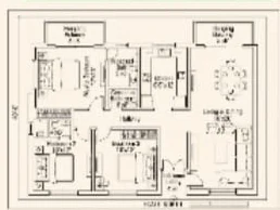 Floor plan of a Swapno Kutir apartment from the brochure